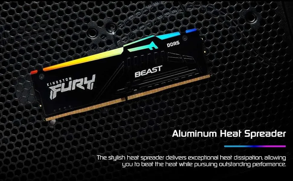 Kingston Fury Beast 32gb (1 X 32gb) Ddr5 5200mhz Cl40 Desktop Ram overview 3