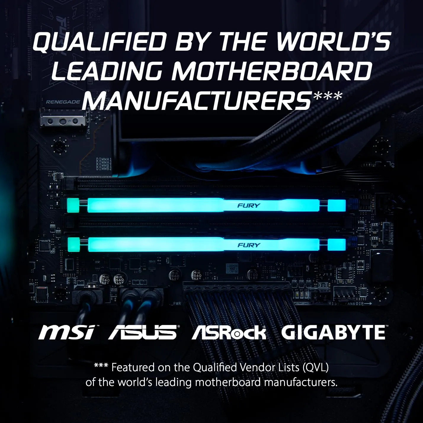Kingston Fury Beast RGB EXPO 64GB(32GB x2) DDR5 6000MHz CL30 Desktop RAM (Black) overview 5