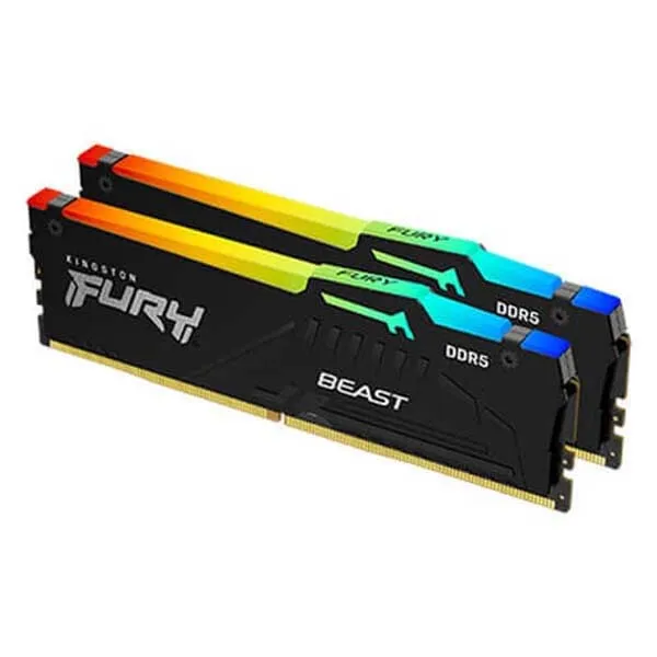 Kingston Fury Beast RGB EXPO 64GB(32GB x2) DDR5 6000MHz CL30 Desktop RAM (Black)