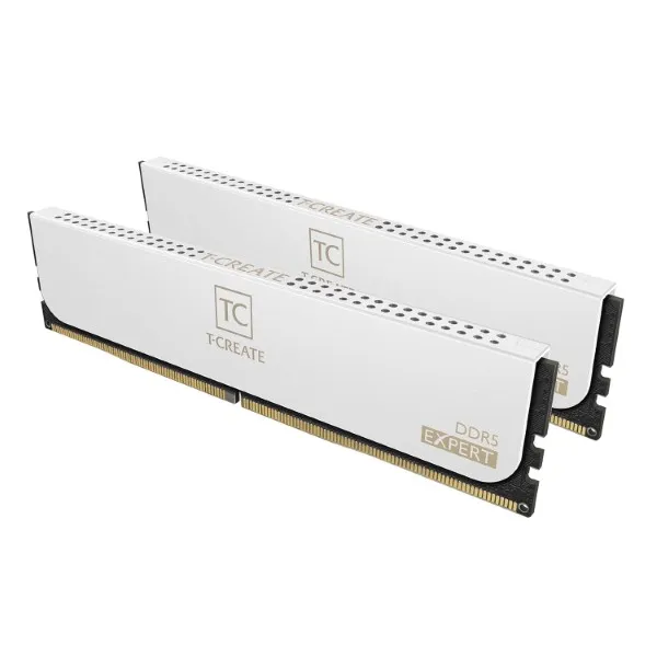 TeamGroup T-Create Expert 32GB (2x16GB) DDR5 6000MHz CL38 Desktop Memory - White