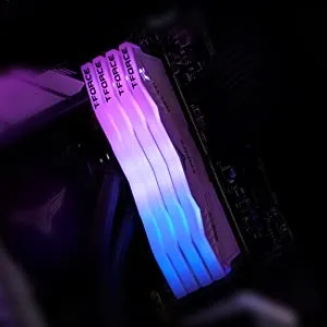 TeamGroup T-Force Delta RGB 32GB (32GBx1) DDR5 5200MHz CL40 Ram (White) overview 3