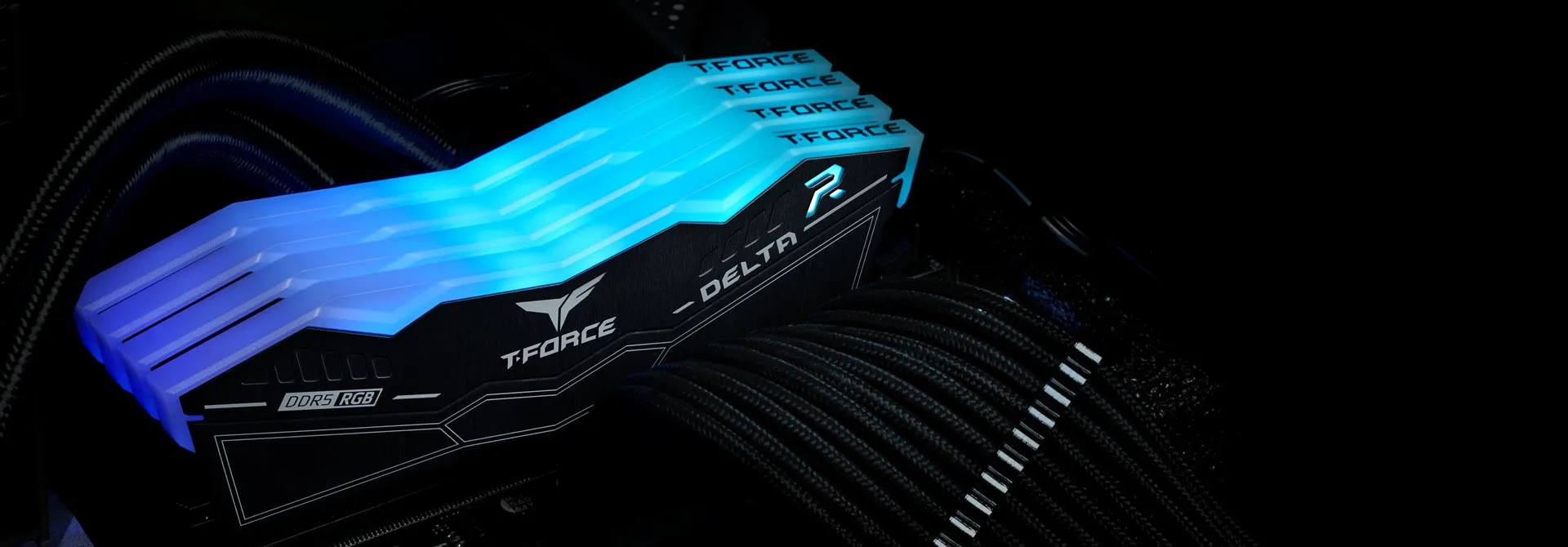 TeamGroup T-Force Delta RGB 64GB (32GBx2) DDR5 5200MHz CL40 Desktop RAM (Black) overview 2
