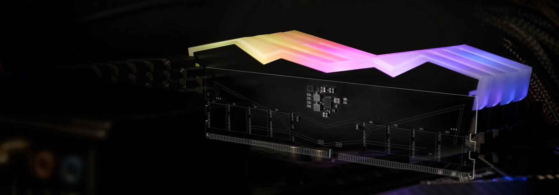 TeamGroup T-Force Delta RGB 64GB (32GBx2) DDR5 5200MHz CL40 Desktop RAM (White) overview 6