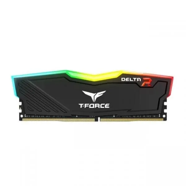 TeamGroup T-Force Delta RGB 8GB (8GBx1) DDR4 3200MHz CL16 Desktop Ram (Black)