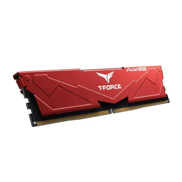 TeamGroup T-Force Vulcan 32GB (32GBX1) DDR5 6000Mhz CL38 Desktop Ram (Red)