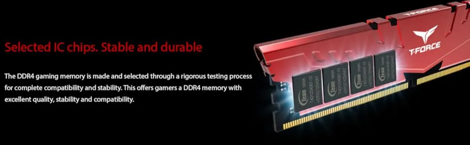 TeamGroup T-Force Vulcan Z 8GB (8GBx1) DDR4 3200MHz Red Desktop RAM overview 2