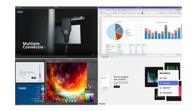 AOC 22E2H 21.5 inch IPS Monitor overview 2