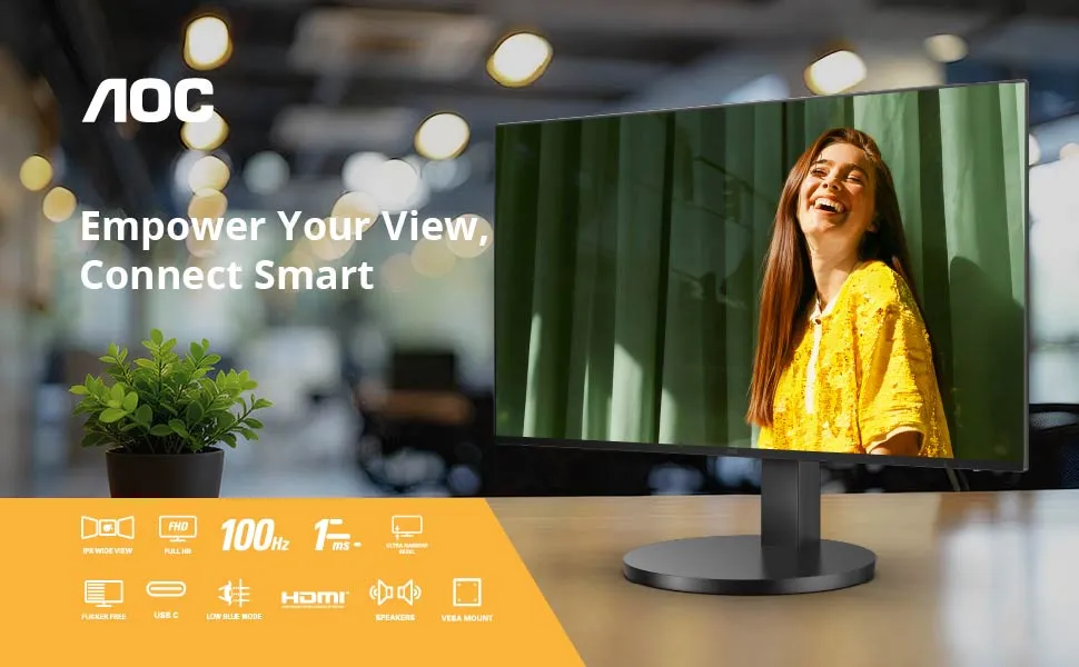 AOC 24B3CF2 24 Inch Monitor overview 1