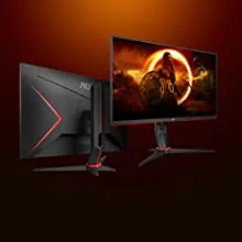 AOC 24G2Z 24 Inch Gaming Monitor (Black & Red) overview 6