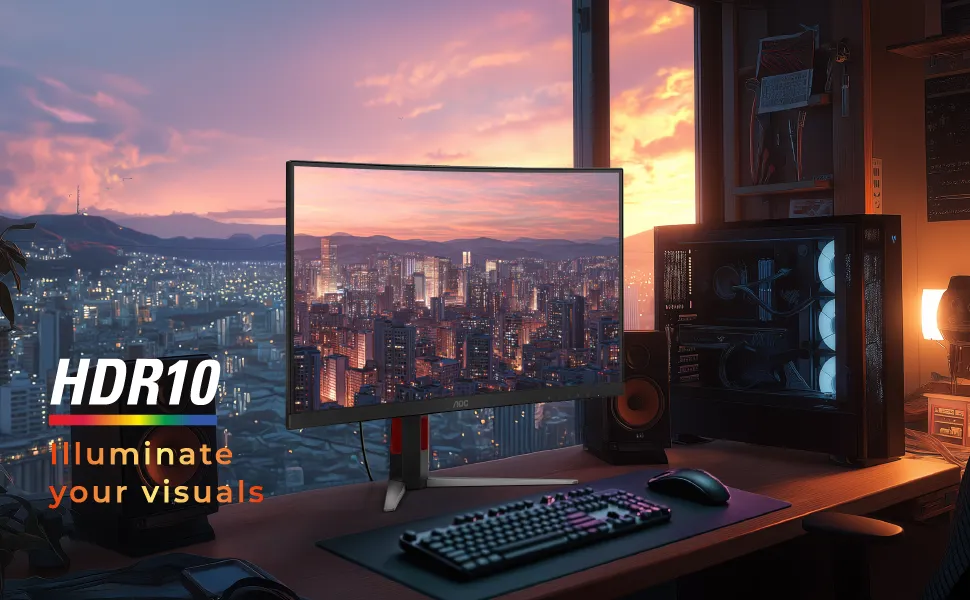 AOC C27G4Z 27 Inch Curved Gaming Monitor overview 4