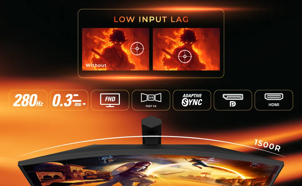 AOC C27G4Z 27 Inch Curved Gaming Monitor overview 5