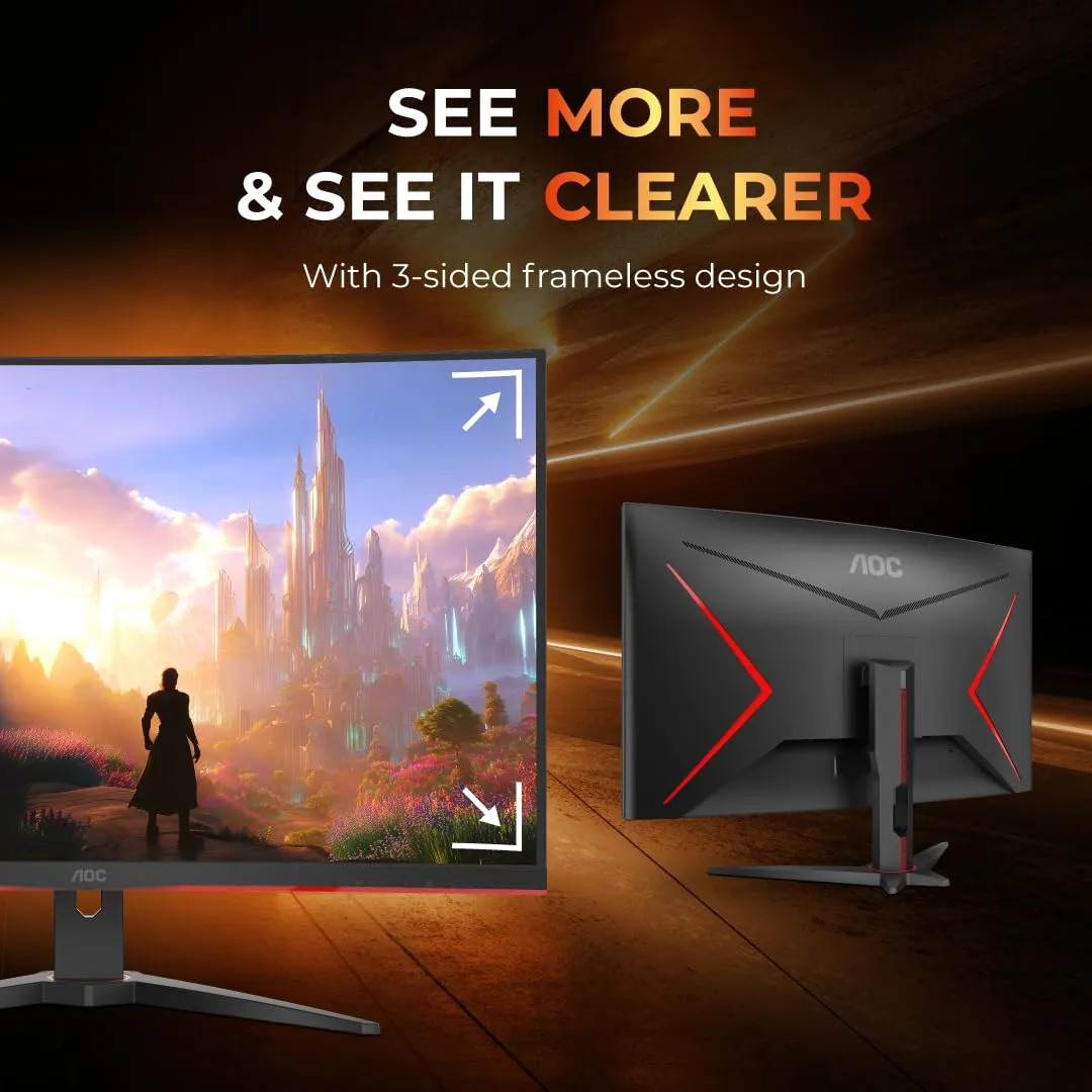 AOC C32G2ZE2 32 Inch Curved Gaming Monitor overview 2