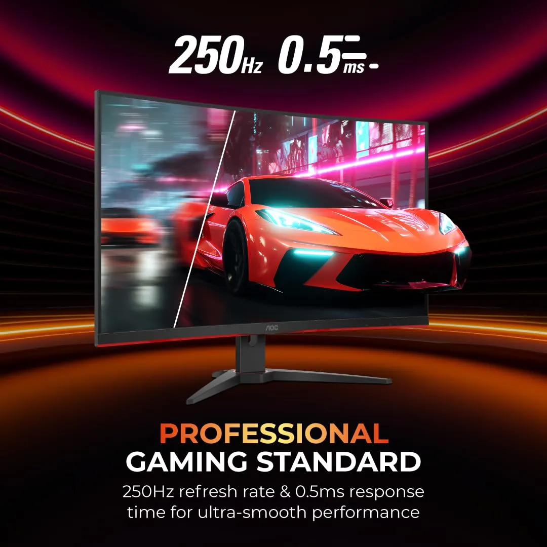 AOC C32G2ZE2 32 Inch Curved Gaming Monitor overview 3