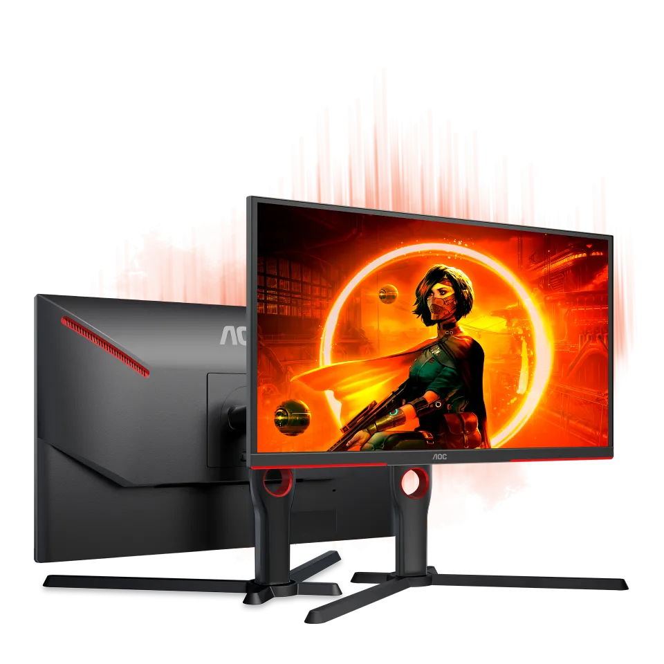 AOC Gaming 25G3ZM 25-inch 1920x1080, 240Hz, 0.5ms MPRT, FreeSync Premium, Full HD Monitor ( HDMI, DisplayPort, USB hub) black/red overview 1