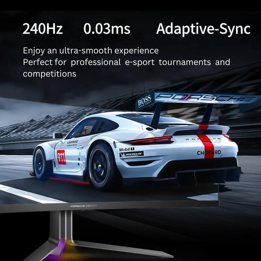 AOC PD49 Porsche Design 49 Inch QD-OLED Curved Gaming Monitor overview 3