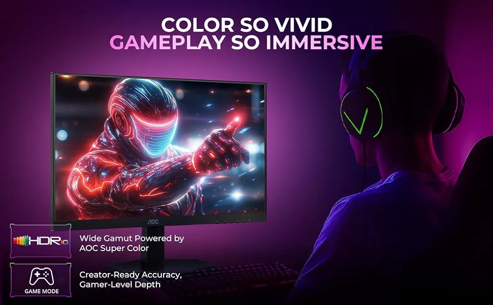 AOC Q27G11E 27 Inch Gaming Monitor overview 5