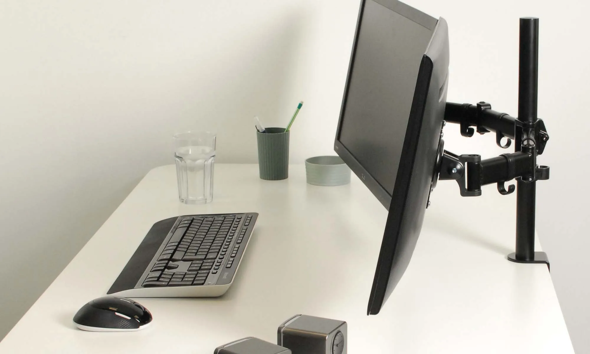 ARCTIC Z2 Basic Dual Arm Monitor Desk Mount (Black) overview 1
