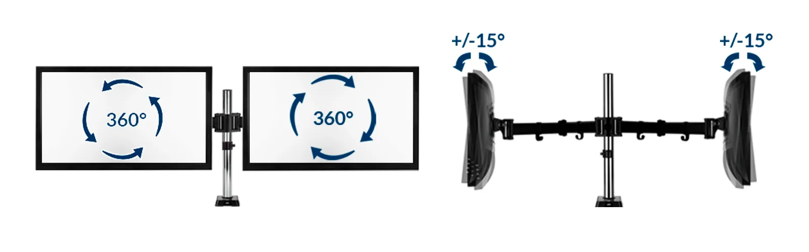 ARCTIC Z2 Gen 3 Dual Arm Monitor Desk Mount overview 8