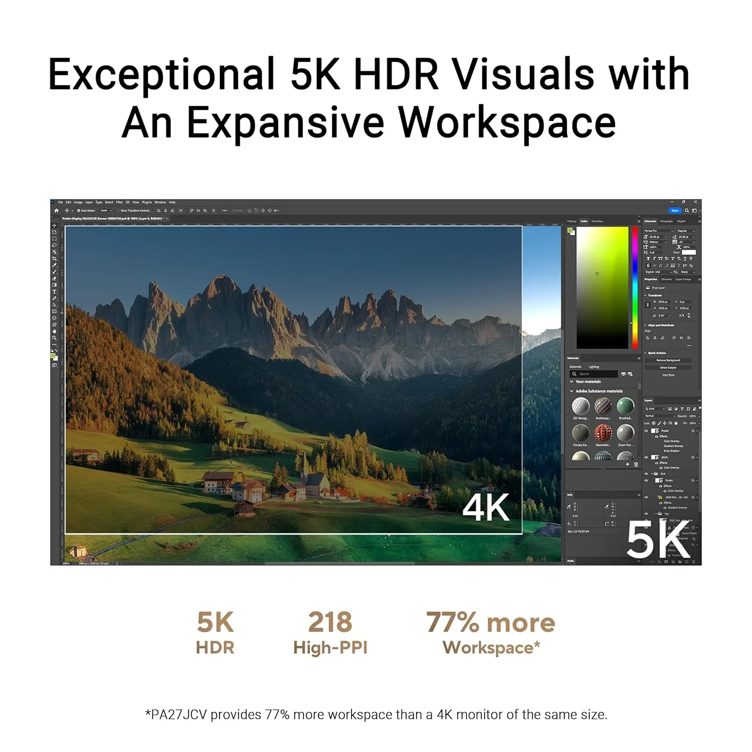 ASUS ProArt Display PA27JCV 27" 5K HDR Monitor overview 1