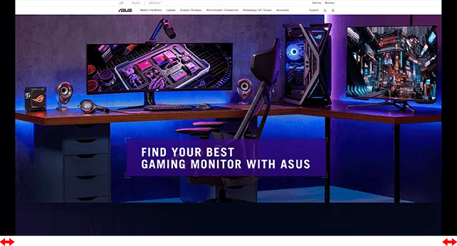 ASUS ROG Strix OLED XG27ACDMS Gaming Monitor, 280 Hz, 0.03 ms, Custom heatsink, Neo Proximity Sensor, uniform brightness, G-SYNC compatible - Black overview 3