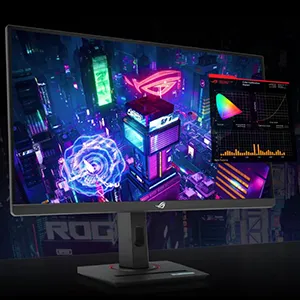 ASUS ROG Strix XG32WCS 32” 1440P QHD 180Hz 1ms USB-C Curved HDR Gaming Monitor overview 5