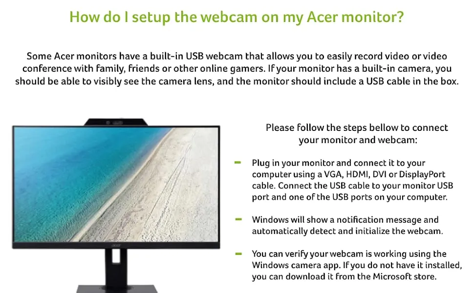 Acer B227Q (54.61 cm) 21.5 Inch IPS Full HD LCD 1920 X 1080 Pixels Monitor overview 10