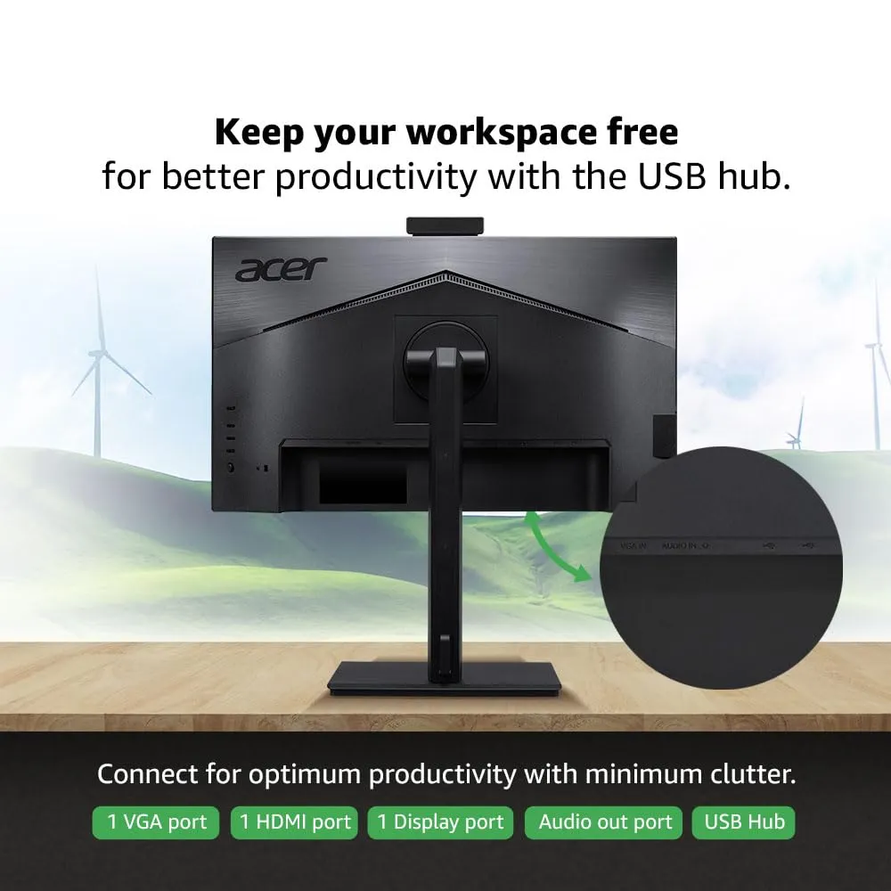 Acer B247Y D 23.8" FHD 100Hz IPS Adaptive-Sync Monitor overview 5