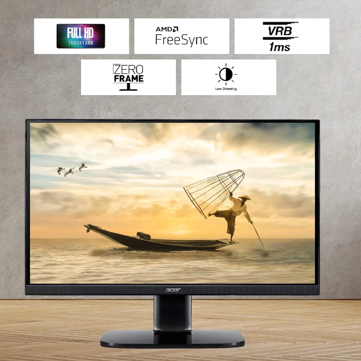 Acer KA270 E 27 Inch IPS Full HD LCD Monitor overview 1