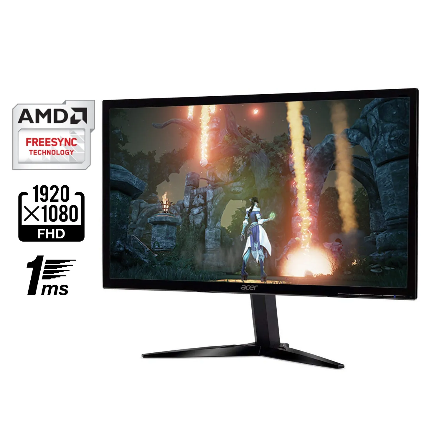 Acer Kg241Q – 24 Inch Gaming Monitor (1Ms Response Time, Fhd Tn Panel,Hdmi) overview 1