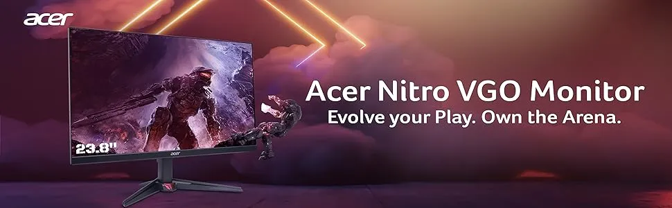 Acer Nitro VG240Y X1 23.8 Inch IPS Full HD Backlit LED Gaming Monitor I 0.5 MS Response I 200Hz Refresh Rate I SRGB 99%, HDR 10 I 2xHDMI, 1xDP I Stereo Speakers I AMD FreeSync Premium I Eye Care overview 1