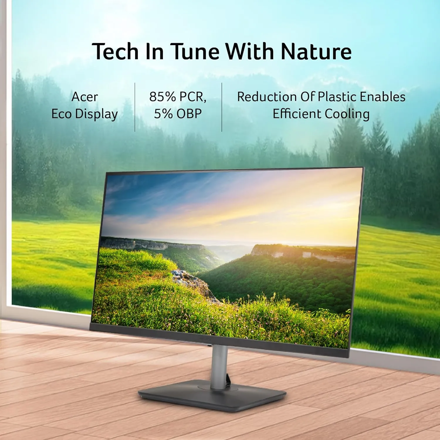 Acer RS272 27 Inch Full HD IPS Ultra-Thin (6.9mm) Backlit LED Monitor I Color Patterned Back Mood Light I Dual Glass Design, Sleek Metal Frame I 1 MS, 100Hz I 1xHDMI 1xVGA I Speakers I Eye Care overview 5