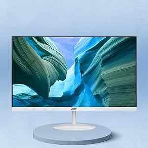 Acer SA322Q 31.5 Inch Full HD 1920x1080 IPS Ultra-Slim (7.2mm) Backlit LED Monitor I 75Hz Refresh I 1 MS VRB Response I AMD Free Sync I 1xHDMI 1xVGA I Stereo Speakers I Eye Care Features I White overview 1