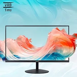 Acer SA322QU E 31.5 Inch WQHD IPS Monitor | 100Hz Refresh | 1ms VRB | AdaptiveSync FreeSync & G-SYNC | HDR10 | Ultra-Slim 7.2mm | ZeroFrame | Eye Care | Built-in Speakers | HDMI, DP Ports, Audio Out overview 1