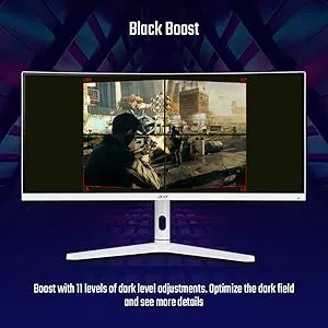 Acer XZ306CX 29.5 Inch (74.93 Cm) Ultrawide 21:9 1500R Curve 2560 X 1080 Pixels LCD Monitor with LED Backlight I 1 MS VRB I 200 Hz I HDR 400 I DCI-P3 93% I AMD Free Sync I 2XHDMI 1XDP I White overview 9