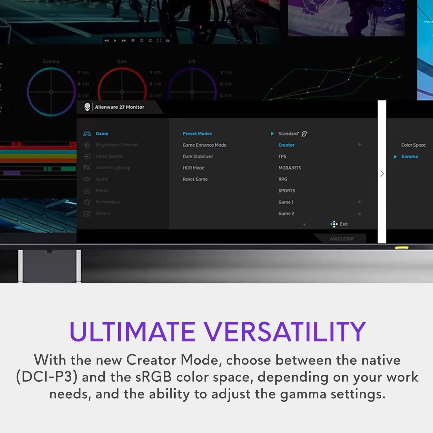 Alienware AW2723DF 27 Gaming Monitor - AW2723DF overview 5