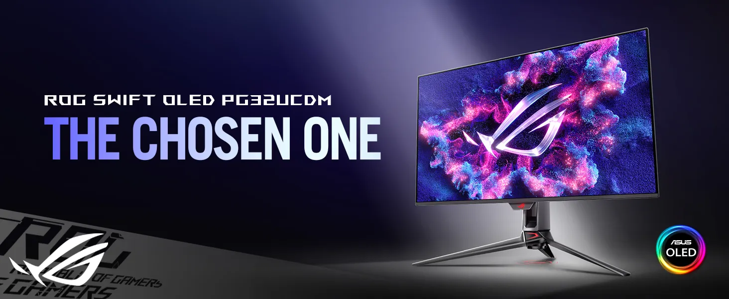Asus ROG Swift OLED PG32UCDM 32 inch 4K Gaming Monitor overview 1