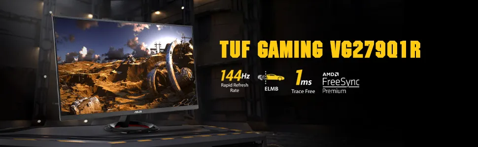 Asus TUF VG279Q1R 27" FHD IPS 144Hz Gaming Monitor overview 1