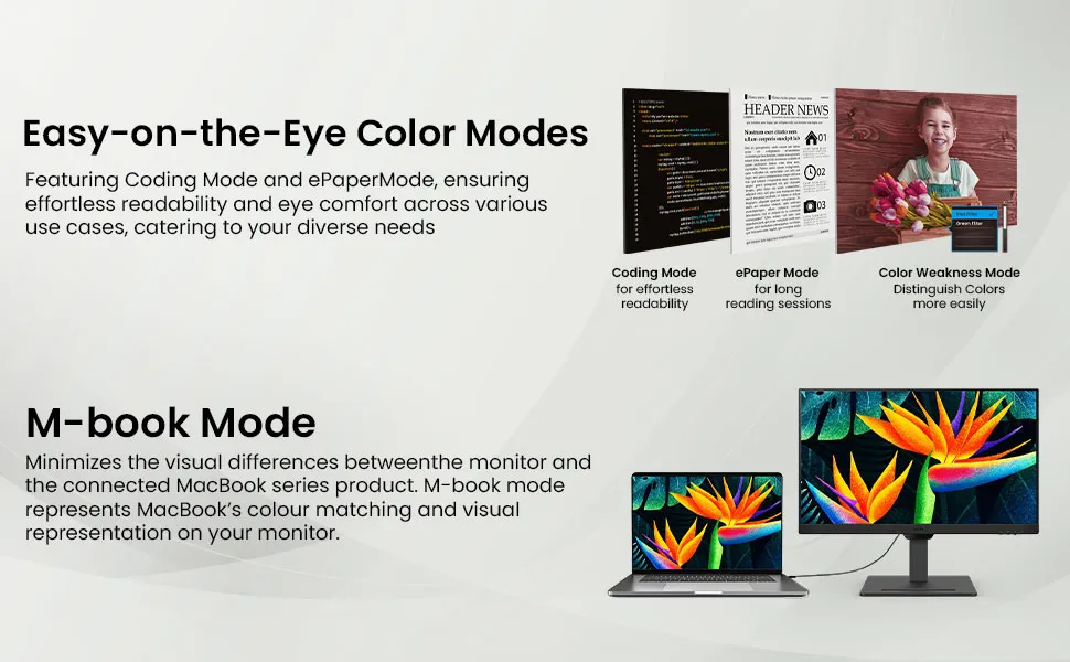 BenQ GW2790Q 27" Inch 2560x1440p 100Hz 2K QHD IPS Monitor overview 5