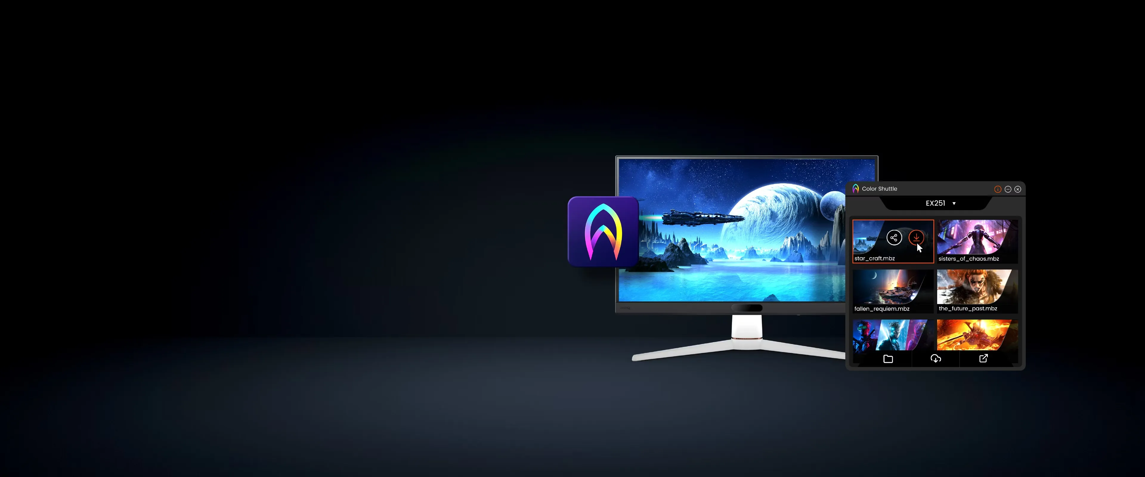 BenQ MOBIUZ EX251 24.5" Full HD HDR 220 Hz Gaming Monitor (White) overview 3