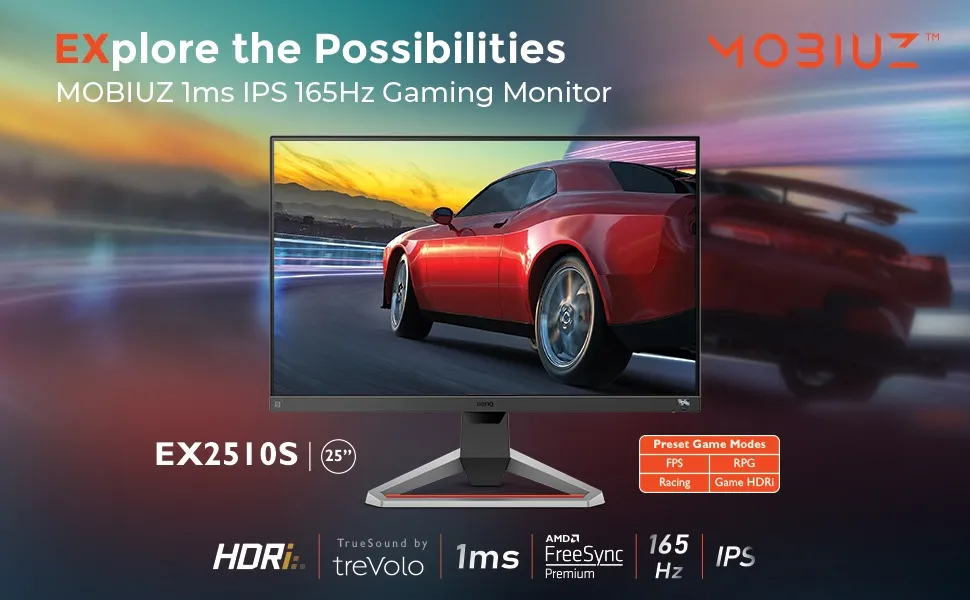 BenQ MOBIUZ EX2510S Gaming Monitor overview 1