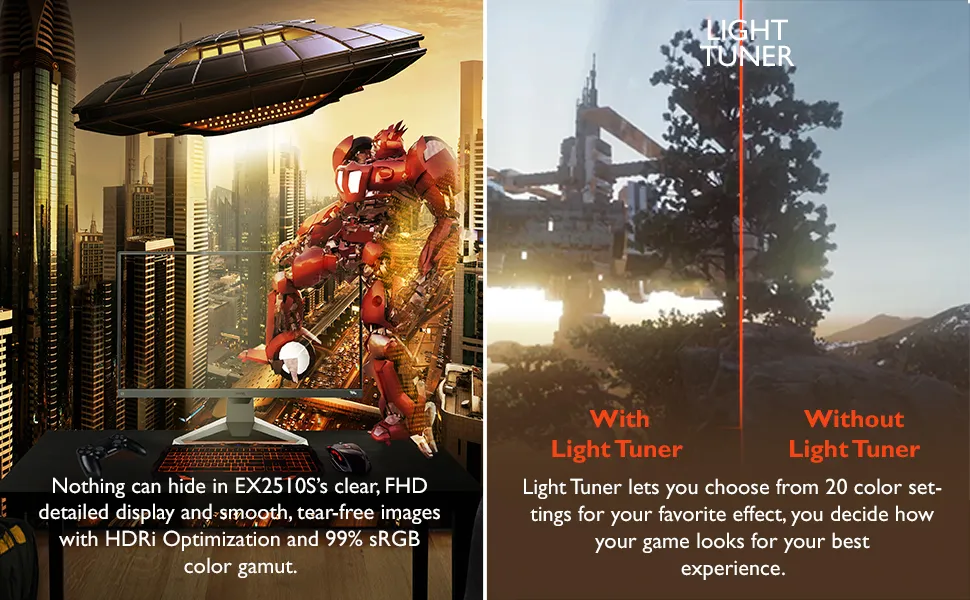 BenQ MOBIUZ EX2510S Gaming Monitor overview 2