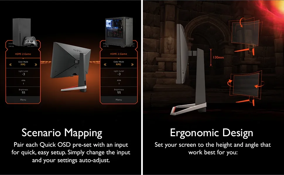 BenQ MOBIUZ EX2510S Gaming Monitor overview 5