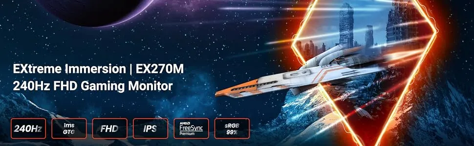 BenQ MOBIUZ EX270M 27 Inch Gaming Monitor overview 1