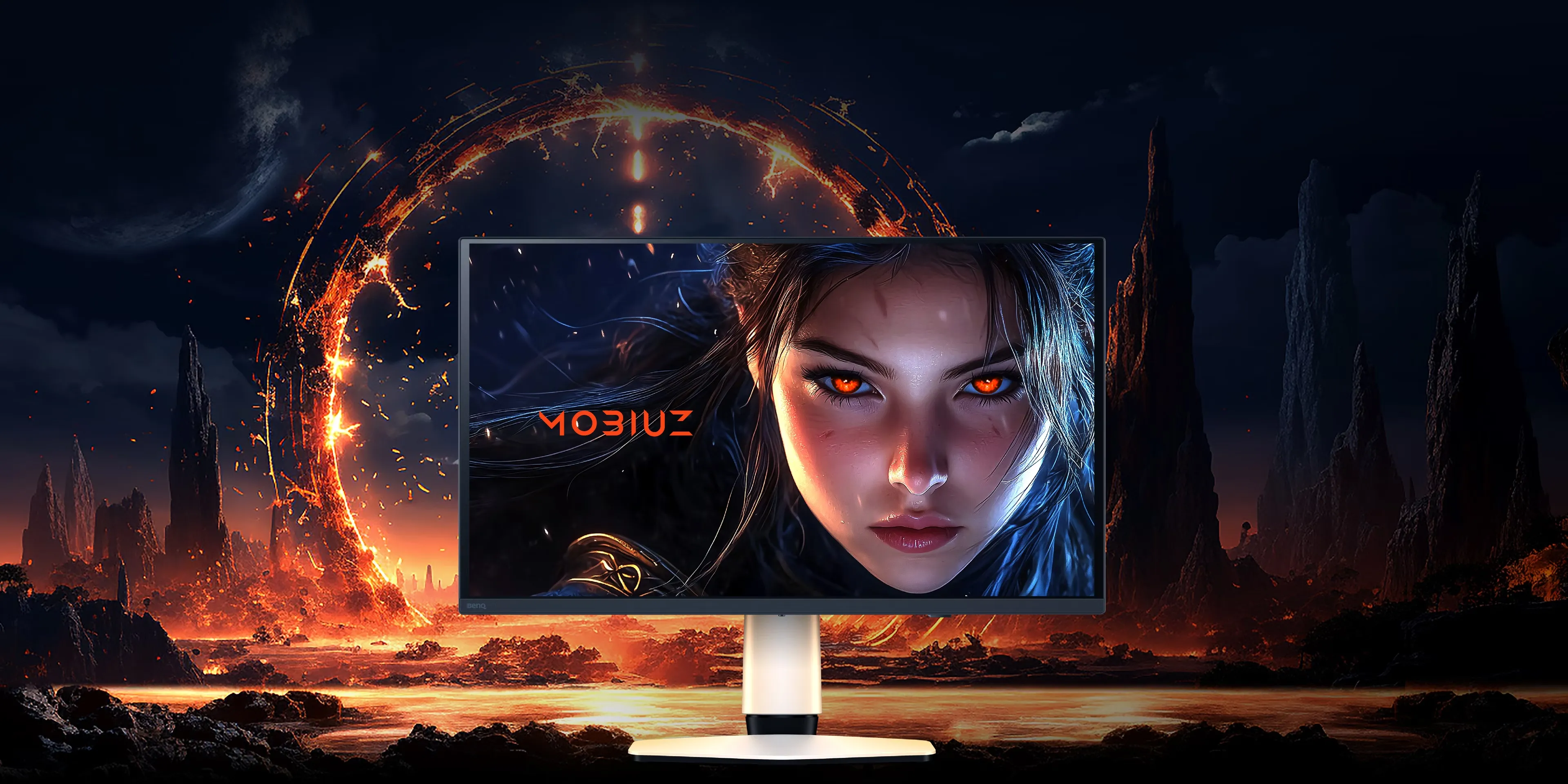 BenQ MOBIUZ EX271UZ 27" QD-OLED UHD 4K 240Hz 0.03ms Freesync Gaming Monitor overview 1