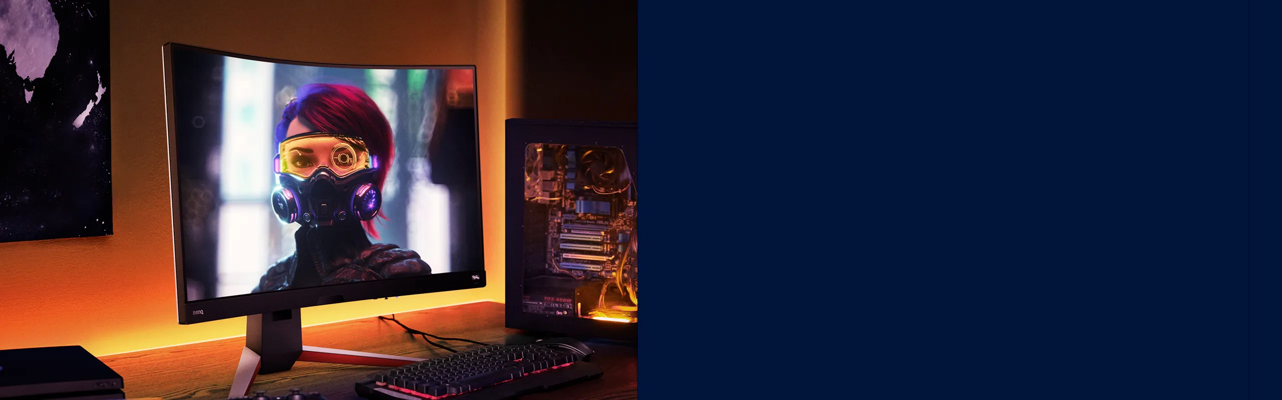 BenQ Mobiuz EX2710R 27 Inch Gaming Monitor overview 5