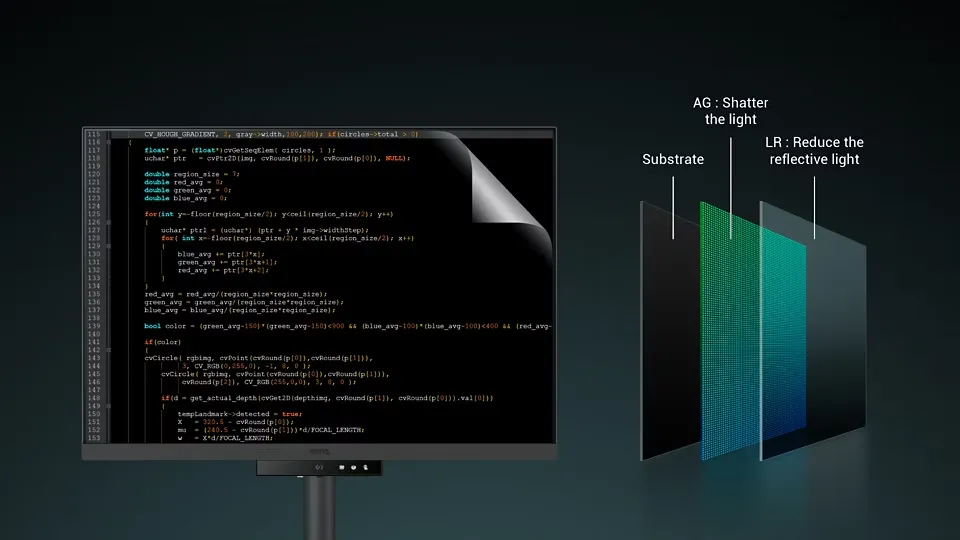 BenQ RD280UA 28” 4K+ Programming Monitor with Backlight and Flexible Arm overview 1