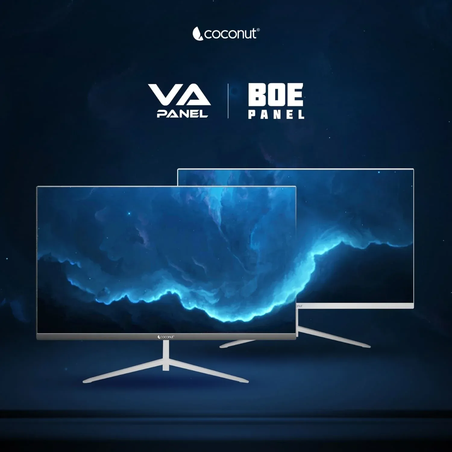 Coconut 27HDX 27 inch Frameless Ultra Slim Curved Monitor, 100 Hz Refresh Rate, 1080p overview 2