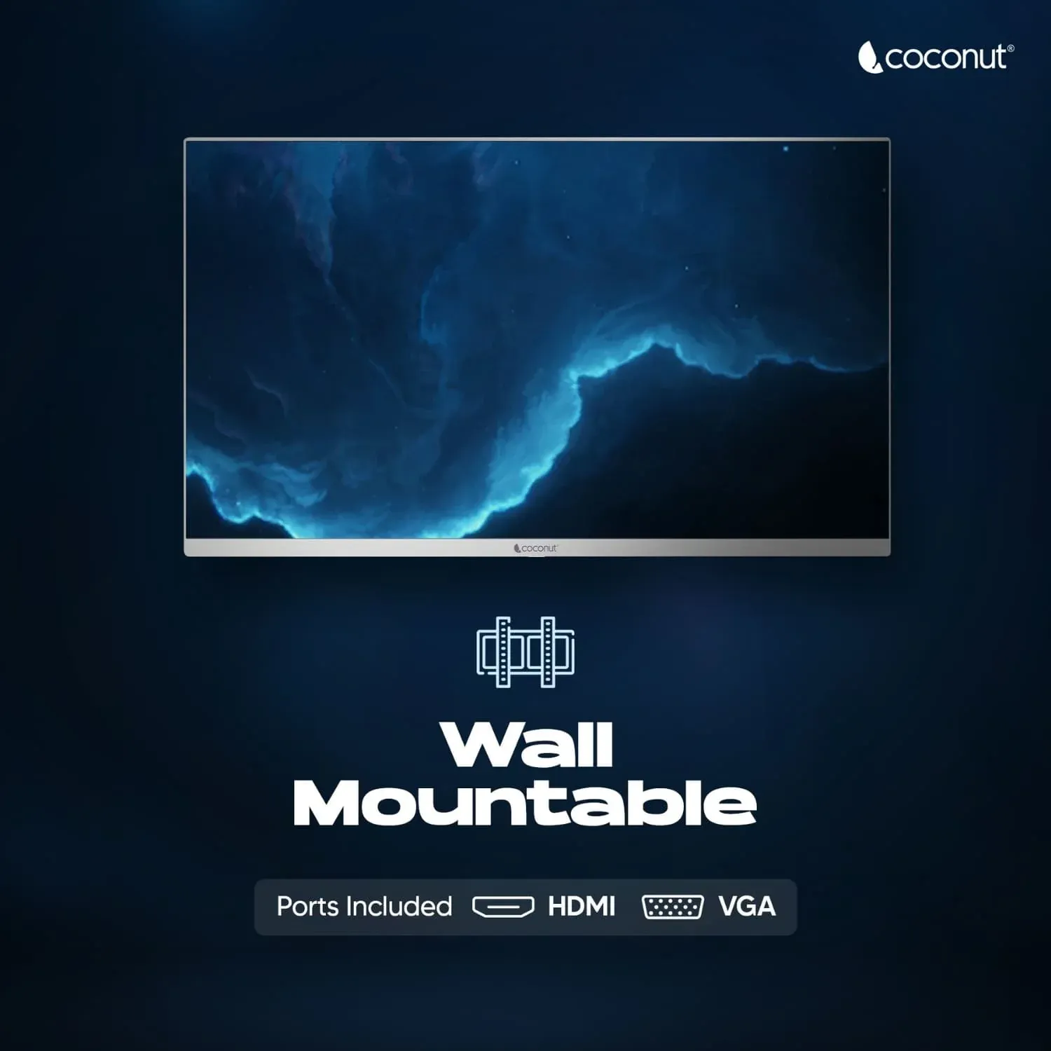 Coconut 27HDX 27 inch Frameless Ultra Slim Curved Monitor, 100 Hz Refresh Rate, 1080p overview 4