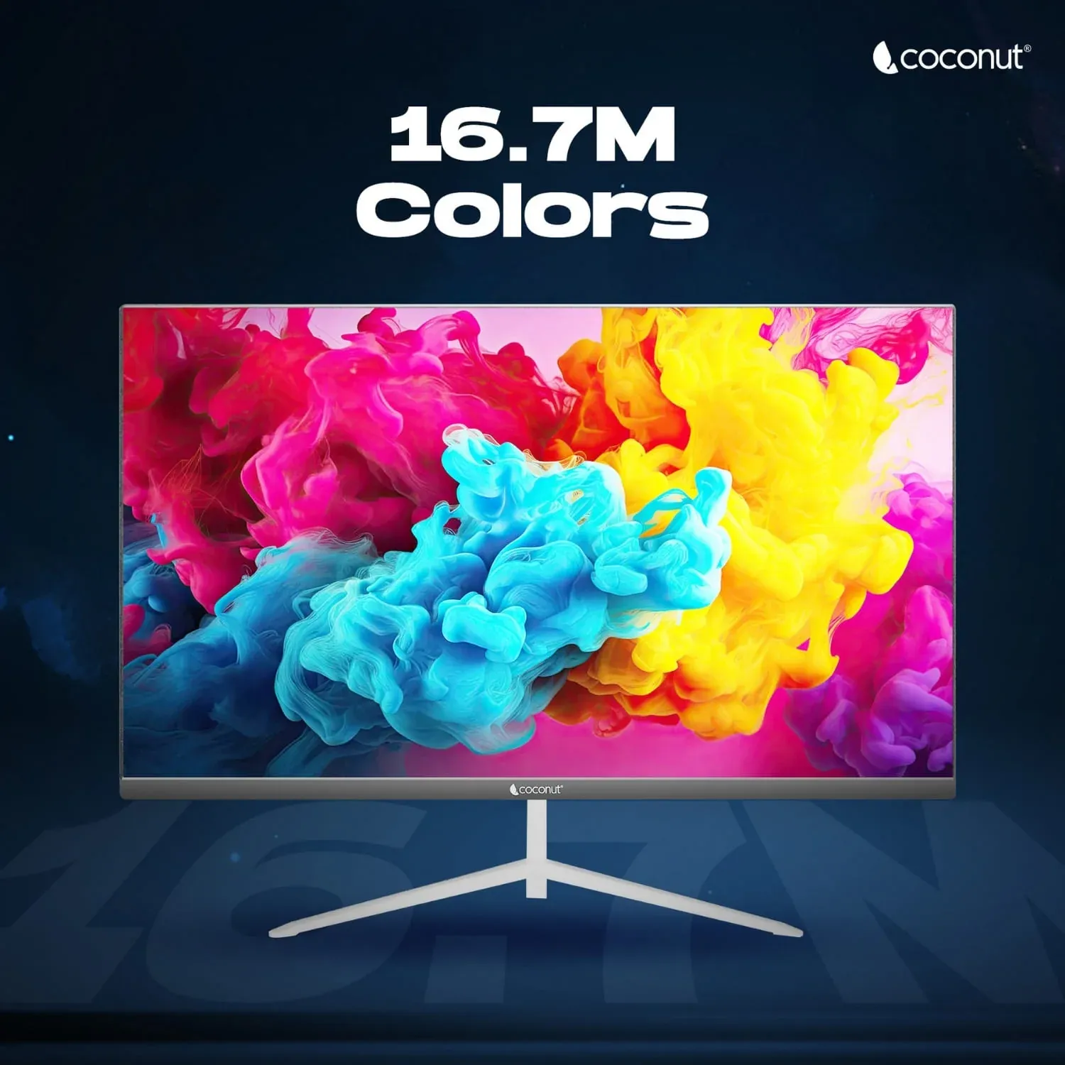 Coconut 27HDX 27 inch Frameless Ultra Slim Curved Monitor, 100 Hz Refresh Rate, 1080p overview 5