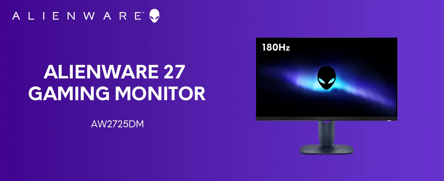 DELL Alienware AW2725DM 27-inch IPS QHD 180Hz 1ms Gaming Monitor overview 1